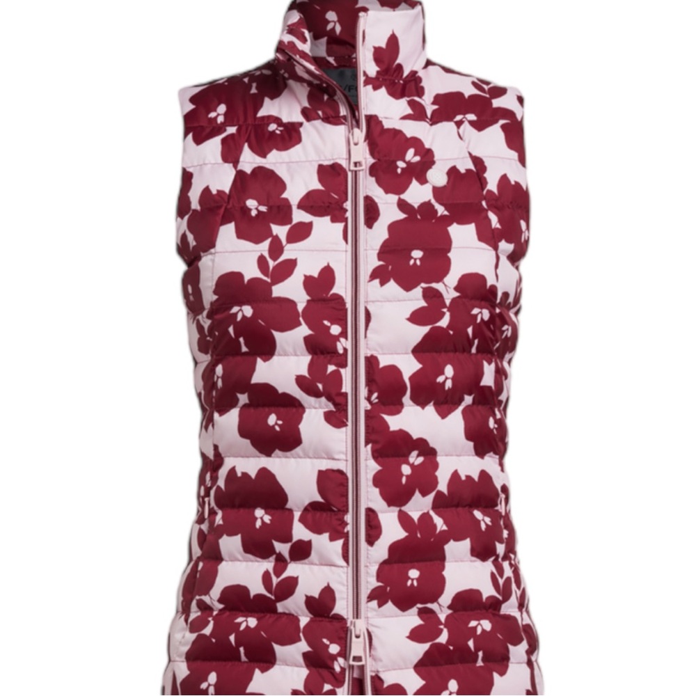 G/FORE *FINAL DROP* Floral Hybrid Quilted Vest NWT pink flowers warm! 🛍️ - Picture 4 of 9